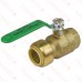3/4" Push To Connect x 3/4" FPT Brass Ball Valve, Lead-Free