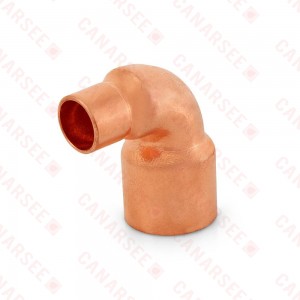 1/2” x 1” Copper 90° Reducing Elbow