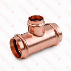 1-1/2" x 1-1/2" x 1" Press Copper Tee, Imported
