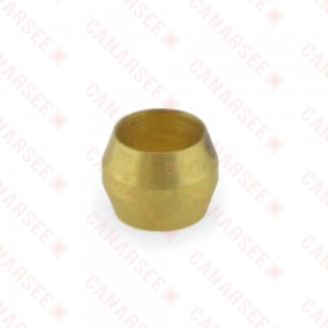 1/4" OD Brass Compression Sleeve, Lead-Free (Bag of 10)
