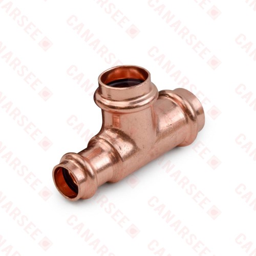 3/4" x 1/2" x 3/4" Press Copper Tee, Imported