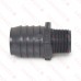 1-1/2" Barbed Insert x 1" Male NPT Threaded PVC Reducing Adapter, Sch 40, Gray