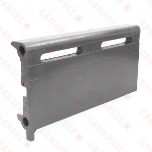 1.5ft Cast Iron Baseboard Radiator (Left Section), Floor Standing, 10" H x 2-1/2" D x 18" W..