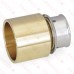 3/4" PEX Press x 1" Copper Pipe Adapter, Lead-Free Bronze