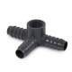 Barbed Insert x FNPT Threaded Side Outlet PVC Tees