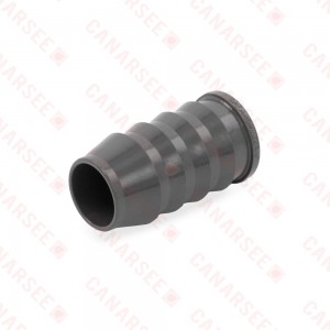 3/4" Barbed Insert PVC Plug, Sch 40, Gray