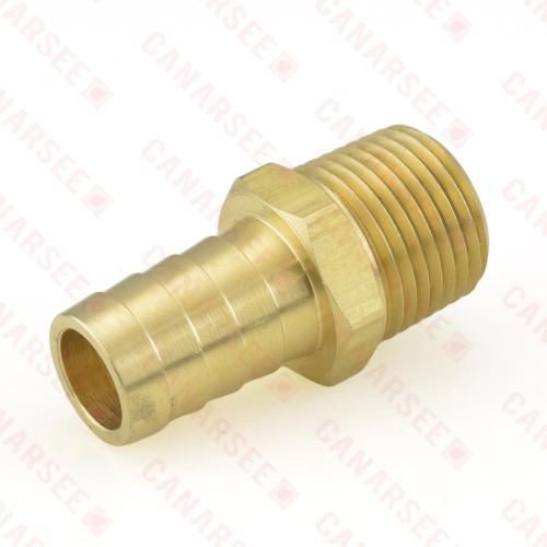 5/8” Hose Barb x 1/2” Male Threaded Brass Adapter