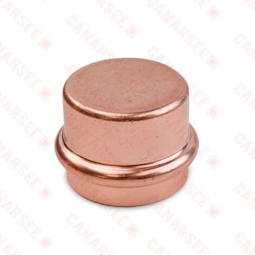1-1/2" Press Copper Cap, Imported