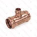 1-1/4" x 1-1/4" x 1/2" Press Copper Tee, Made in the USA
