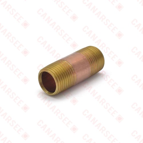 Everhot RB-012X2 1/2" x 2" Brass Pipe Nipple