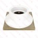 PVC Floor Drain w/ Square Nickel Bronze Strainer & Ring, 2" Hub x 3" Inside Fit