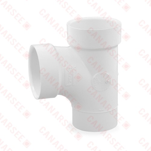 2" PVC DWV Sanitary Street Tee (Spigot x Socket x Socket)