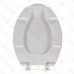 Bemis 7850TDG (White) Hospitality Plastic Elongated Toilet Seat w/ DuraGuard, Heavy-Duty