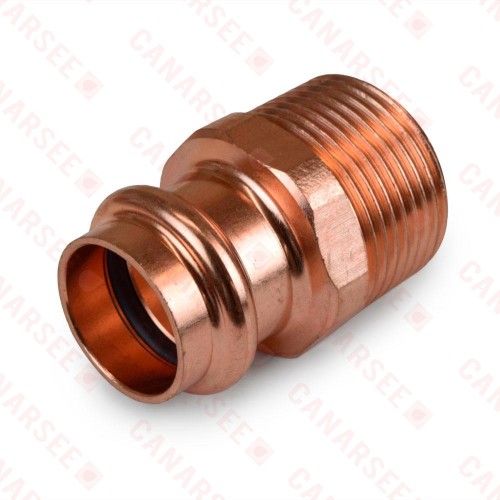 3/4" Press x 1" Male Threaded Adapter, Imported
