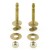 1/4" x 2-1/4" Long Snap-It Solid Brass Closet Bolts Kit