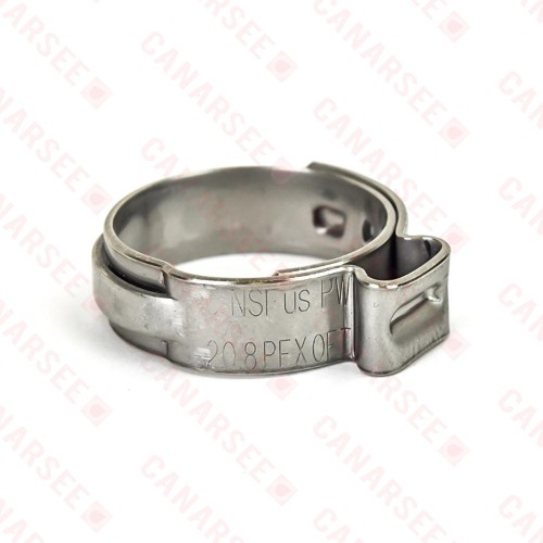 5/8" PEX Grip (No-Slip) Stainless Steel Cinch Clamps SSC (50/bag)