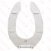 Bemis 1955SSCT (White) Commerical Plastic Elongated Toilet Seat w/ Self-Sustaining Check Hinges, Heavy-Duty