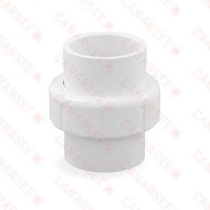 1-1/4" PVC (Sch. 40) Socket Union w/ EPDM O-ring