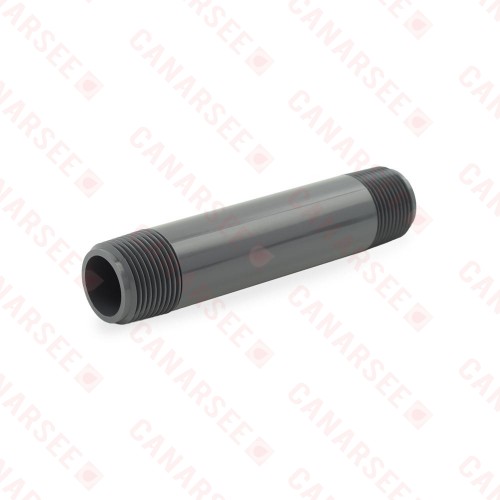 1" x 6" PVC (Sch. 80) Threaded Pipe Nipple