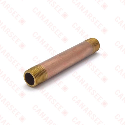 Everhot RB-012X5 1/2" x 5" Brass Pipe Nipple