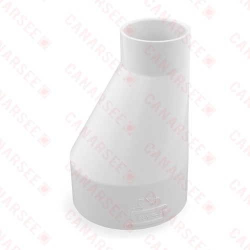 4" x 2" PVC (Sch. 40) Eccentric Reducing Coupling