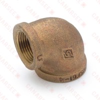 1" FPT Brass 90° Elbow, Lead-Free