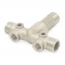 1" MPT x 4-3/4" Solid 304 Stainless Steel Short Well Tank Tee