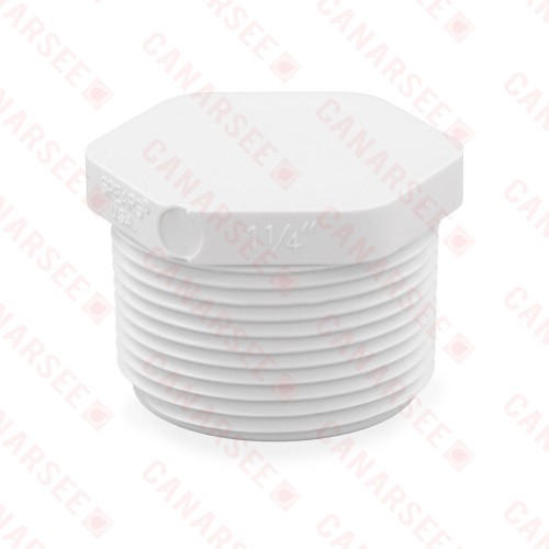 1-1/4" PVC (Sch. 40) Threaded Plug (MIP)