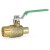 3/4" PEX x MPT Threaded Brass Ball Valve, Full Port (Lead-Free)