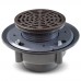 High-Capacity, Round PVC Shower Tile/Pan Drain w/ Oil Rubbed Bronze Strainer, 3" Hub
