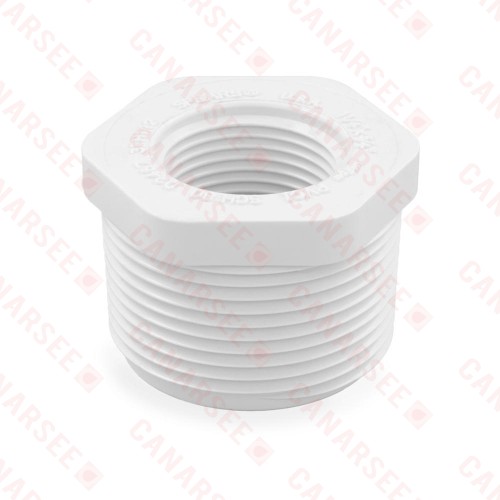 1-1/4" x 3/4" PVC (Sch. 40) MIP x FIP Bushing