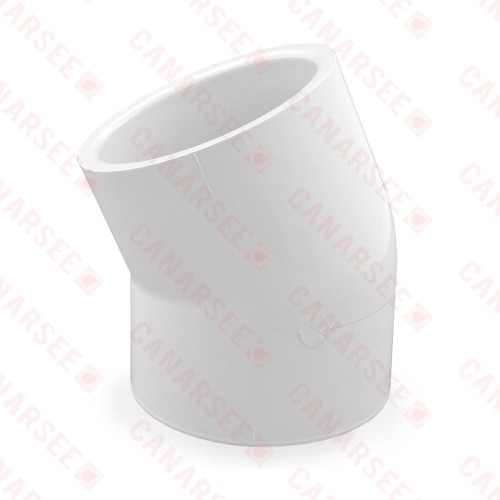 3" PVC (Sch. 40) 22.5° Elbow