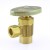 1/2” Sweat x 3/8” OD Compression Angle Stop Valve (Multi-Turn), Rough Brass, Lead-Free