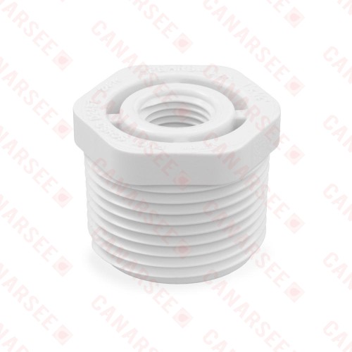 1" x 1/4" PVC (Sch. 40) MIP x FIP Bushing