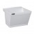 23" x 23.5" x 14.38" Utilatub Laundry Sink/Tub w/ Scrub Board, Single Compartment, Wall-Mount, DuraStone