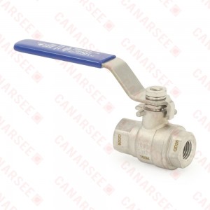 1/4" NPT Threaded 304 St. Steel Ball Valve, Full Port (Lead-Free)..