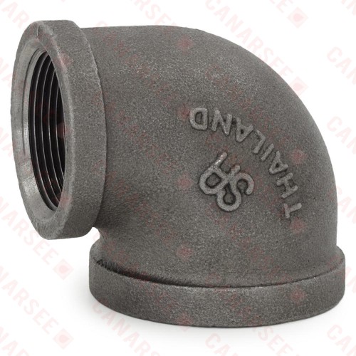 2" x 1-1/2" Black 90° Elbow (Imported)