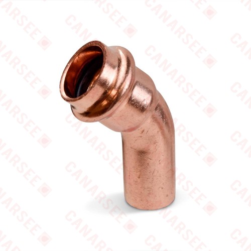 1/2" Press Copper 45° Street Elbow, Imported