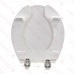 Bemis 3L2050T (White) 3" Lift Medic-Aid Plastic Round Toilet Seat w/ DuraGuard, Heavy-Duty