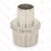 1" PEX x 1" Male Threaded Adapter, 304 St. Steel (Lead-Free)