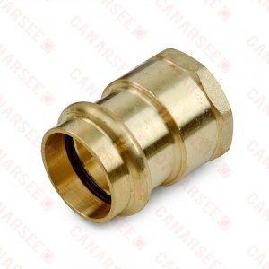 1" Press x Female Threaded Adapter, Lead-Free Brass, Imported