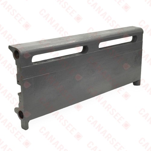 2ft Cast Iron Baseboard Radiator, Floor Standing, 10" H x 2-1/2" D x 24" W..