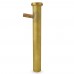 1-1/2" x 12", 17GA, Flanged Dishwasher Tailpiece w/ 1/2" (5/8" OD) Copper Branch Outlet, Rough Brass