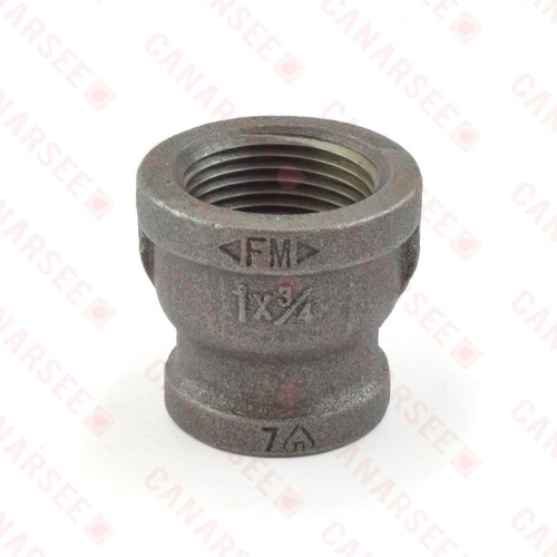 1" x 3/4" Black Coupling (Imported)