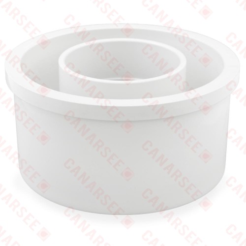 8" x 4" PVC DWV Bushing (Spigot x Socket)