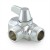 Diverter Valve for Hand Held Shower, Chrome Plated Brass