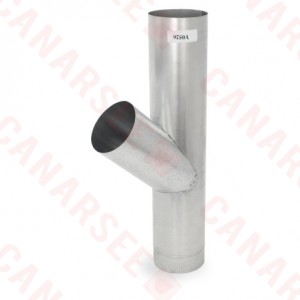 5" Galvanized Flue Wye, 24" Length, 26 GA..