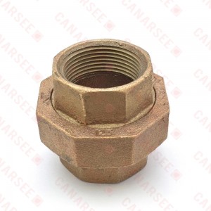 1-1/4" FPT Brass Union, Lead-Free