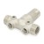 1-1/4" MPT x 4-1/2" Solid 304 Stainless Steel Short Well Tank Tee