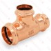 1-1/4" x 1" x 1" Press Copper Tee, Imported